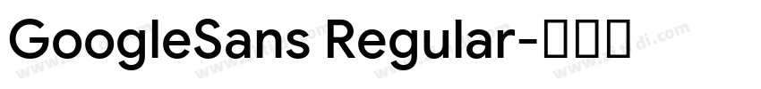 GoogleSans Regular字体转换